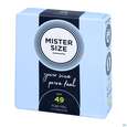 Sie sehen eine Packung Praeservative Kondome Mister Size 49 3st, Produktbild: 02 Praeservative Kondome Mister Size 49 3st, A-Nr.: 5594145 - 02