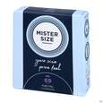 Sie sehen eine Packung Praeservative Kondome Mister Size 69 3st, Produktbild: 02 Praeservative Kondome Mister Size 69 3st, A-Nr.: 5594292 - 02