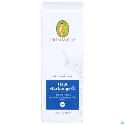 Sie sehen eine Packung Primavera Aromapflege Haut Staerkungs Oel Bio 50ml, Produktbild: 01 Primavera Aromapflege Haut Staerkungs Oel Bio 50ml, A-Nr.: 4588421 - 01