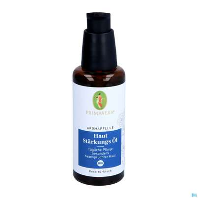 Sie sehen eine Packung Primavera Aromapflege Haut Staerkungs Oel Bio 50ml, Produktbild: 06 Primavera Aromapflege Haut Staerkungs Oel Bio 50ml, A-Nr.: 4588421 - 06