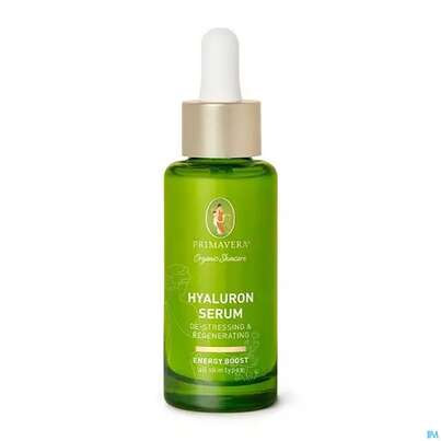 Sie sehen eine Packung Primavera Energy Boost Hyaluron Serum - De Stressing&regenerating 30ml, Produktbild: 01 Primavera Energy Boost Hyaluron Serum - De Stressing&regenerating 30ml, A-Nr.: 5660439 - 01