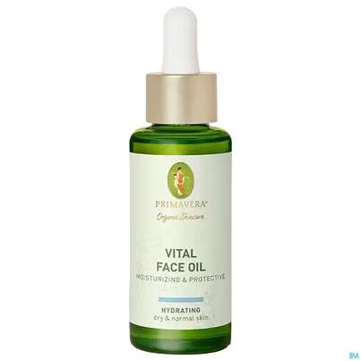 Sie sehen eine Packung Primavera Hydrating Vital Face Oil Moisturizing & Protect 30ml, Produktbild: 02 Primavera Hydrating Vital Face Oil Moisturizing & Protect 30ml, A-Nr.: 5660310 - 02
