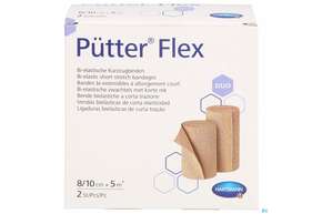Puetter-verband Flex Kurzzugbinde 8/10cm Duo 2st, A-Nr.: 4111908 - 01