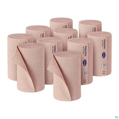 Sie sehen eine Packung Puetter-verband Flex Kurzzugbinde 8cm 10st, Produktbild: 05 Puetter-verband Flex Kurzzugbinde 8cm 10st, A-Nr.: 3942582 - 05