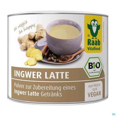 Sie sehen eine Packung Raab Bio Ingwer Latte Pulver 70g, Produktbild: 01 Raab Bio Ingwer Latte Pulver 70g, A-Nr.: 4854360 - 01