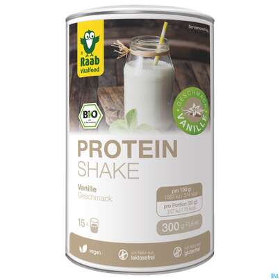 Sie sehen eine Packung Raab Bio Protein Shakevanille Geschmack 300g, Produktbild: 02 Raab Bio Protein Shakevanille Geschmack 300g, A-Nr.: 4854880 - 02
