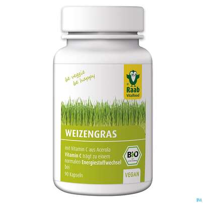 Sie sehen eine Packung Raab Bio Weizengras Kapseln 90 Kapseln, Produktbild: 01 Raab Bio Weizengras Kapseln 90 Kapseln, A-Nr.: 4790826 - 01