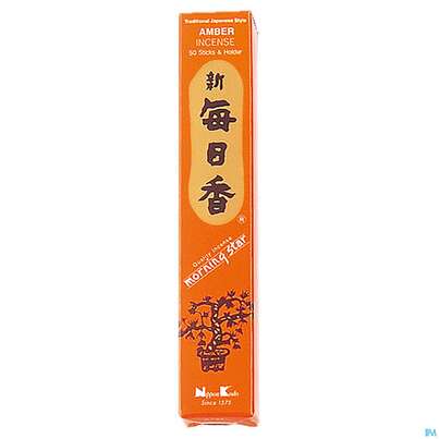 Sie sehen eine Packung Raeucherstaebchen Nippon K Amber 50st, Produktbild: 01 Raeucherstaebchen Nippon K Amber 50st, A-Nr.: 4905152 - 01