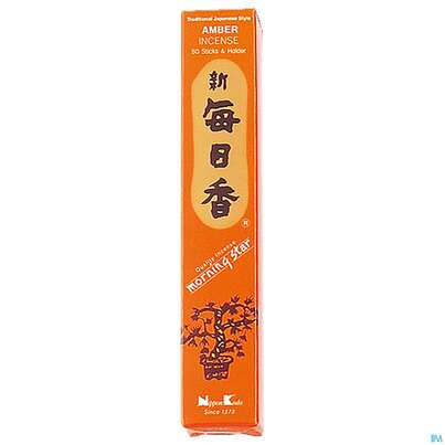 Sie sehen eine Packung Raeucherstaebchen Nippon K Amber 50st, Produktbild: 02 Raeucherstaebchen Nippon K Amber 50st, A-Nr.: 4905152 - 02