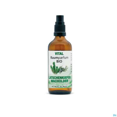 Sie sehen eine Packung Raumparfum Bio Vital Latschenkiefer Wacholder 100ml, Produktbild: 02 Raumparfum Bio Vital Latschenkiefer Wacholder 100ml, A-Nr.: 4364242 - 02