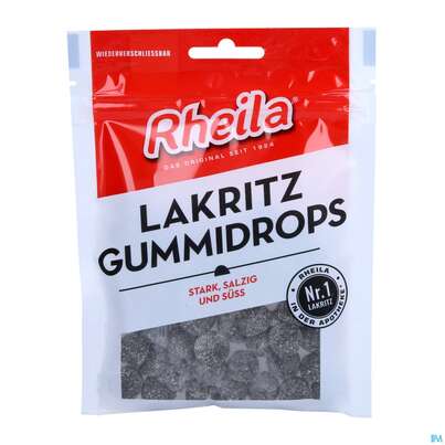 Rheila Zuckerhaltig Gummidrops Lakritz Art 6 90g, A-Nr.: 5053805 - 01