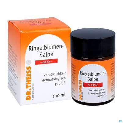 Sie sehen eine Packung Ringelblumen Salbe Dr.theiss Classic 100ml, Produktbild: 05 Ringelblumen Salbe Dr.theiss Classic 100ml, A-Nr.: 3109370 - 05