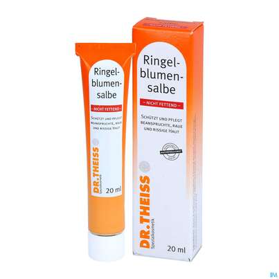 Sie sehen eine Packung Ringelblumen Salbe Dr.theiss Nicht Fettend 20ml, Produktbild: 04 Ringelblumen Salbe Dr.theiss Nicht Fettend 20ml, A-Nr.: 3109430 - 04