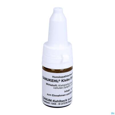 Sie sehen eine Packung Sanukehl Klebs Tropfen D6 10ml, Produktbild: 06 Sanukehl Klebs Tropfen D6 10ml, A-Nr.: 2481506 - 06