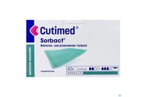 Saugkompresse Cutimed/sorbact Pad 7x 9cm Nr 72 40st, A-Nr.: 2996015 - 01