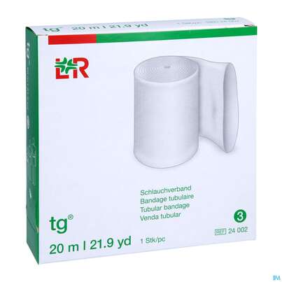 Sie sehen eine Packung Schlauchverband Tg Gr 3 3cm Mehr.finger Kinderarm 20m, Produktbild: 03 Schlauchverband Tg Gr 3 3cm Mehr.finger Kinderarm 20m, A-Nr.: 1243851 - 03