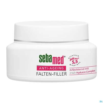 Sie sehen eine Packung Sebamed/sebapharma Anti-ageing Faltenfiller 50ml, Produktbild: 02 Sebamed/sebapharma Anti-ageing Faltenfiller 50ml, A-Nr.: 5105689 - 02