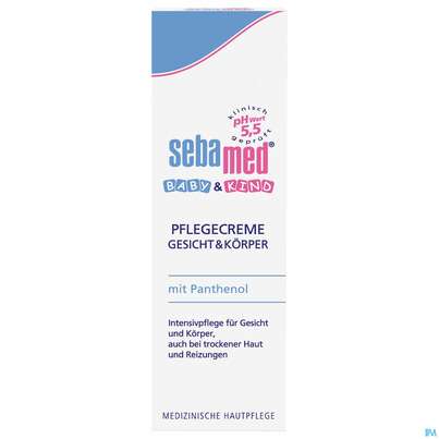 Sie sehen eine Packung Sebamed/sebapharma Baby Pflege Creme 75ml, Produktbild: 01 Sebamed/sebapharma Baby Pflege Creme 75ml, A-Nr.: 3399847 - 01