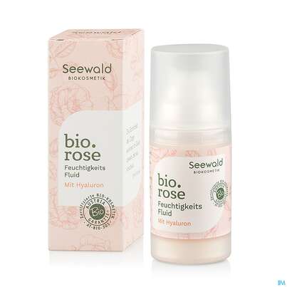 Sie sehen eine Packung Seewald Bio.rose Feuchtigkeits Fluid 30ml, Produktbild: 01 Seewald Bio.rose Feuchtigkeits Fluid 30ml, A-Nr.: 5378803 - 01