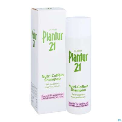 Sie sehen eine Packung Shampoon Plantur/21 Nutri Coffein 250ml, Produktbild: 05 Shampoon Plantur/21 Nutri Coffein 250ml, A-Nr.: 3940666 - 05