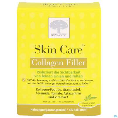Sie sehen eine Packung Skin Care Collagen Filler Tabl 120st, Produktbild: 01 Skin Care Collagen Filler Tabl 120st, A-Nr.: 5104939 - 01