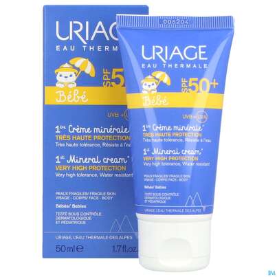 Sonnenprodukte Uriage Baby Spf50 Mineralische Creme 50ml, A-Nr.: 5617610 - 06