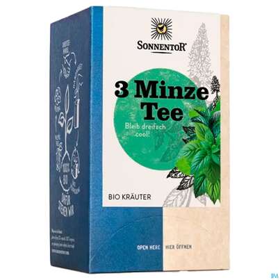 Sonnentor Bio/3-minze-tee Doppelkammerbeutel 21,6g 02321 18st, A-Nr.: 5804826 - 03