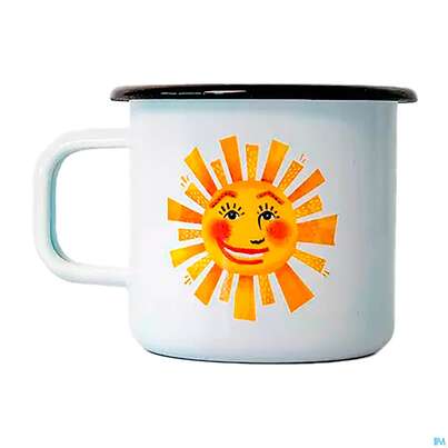 Sie sehen eine Packung Sonnentor Emaille Haeferl Sonne 06160 1st, Produktbild: 01 Sonnentor Emaille Haeferl Sonne 06160 1st, A-Nr.: 5477190 - 01