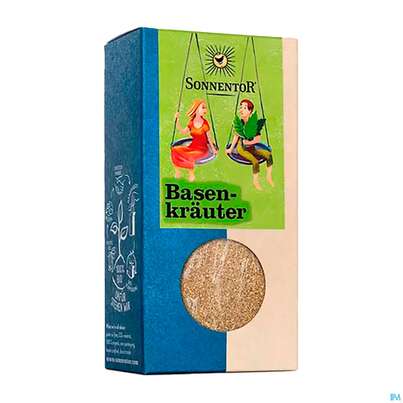 Sie sehen eine Packung Sonnentor Gewuerzmischung/bio Basen Kraeuter 00715 35g, Produktbild: 02 Sonnentor Gewuerzmischung/bio Basen Kraeuter 00715 35g, A-Nr.: 3739220 - 02
