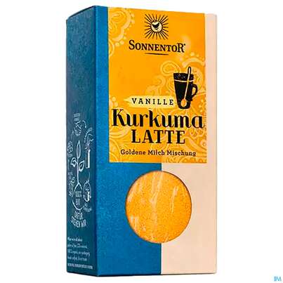 Sie sehen eine Packung Sonnentor Kurkuma-latte Vanille Bio Pkg 00832 60g, Produktbild: 03 Sonnentor Kurkuma-latte Vanille Bio Pkg 00832 60g, A-Nr.: 4389041 - 03