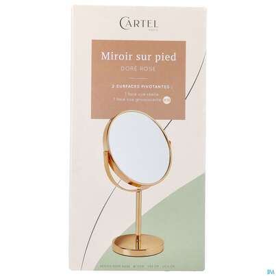 Sie sehen eine Packung Spiegel Vitry Standspiegel X7 Rosegold 17cm Mpor1 1st, Produktbild: 01 Spiegel Vitry Standspiegel X7 Rosegold 17cm Mpor1 1st, A-Nr.: 5273754 - 01