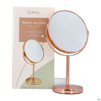 Sie sehen eine Packung Spiegel Vitry Standspiegel X7 Rosegold 17cm Mpor1 1st, Produktbild: 03 Spiegel Vitry Standspiegel X7 Rosegold 17cm Mpor1 1st, A-Nr.: 5273754 - 03