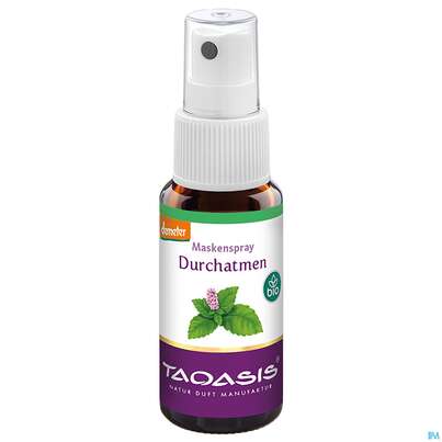 Sie sehen eine Packung Taoasis Maskenspray Durchatmen 10ml, Produktbild: 01 Taoasis Maskenspray Durchatmen 10ml, A-Nr.: 5427542 - 01