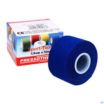 Sie sehen eine Packung Tape Pressotherm/sport-tape 3,8cmx 10m Reissfest Hautvertraegl Blau 1st, Produktbild: 04 Tape Pressotherm/sport-tape 3,8cmx 10m Reissfest Hautvertraegl Blau 1st, A-Nr.: 4251182 - 04
