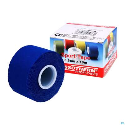 Sie sehen eine Packung Tape Pressotherm/sport-tape 3,8cmx 10m Reissfest Hautvertraegl Blau 1st, Produktbild: 05 Tape Pressotherm/sport-tape 3,8cmx 10m Reissfest Hautvertraegl Blau 1st, A-Nr.: 4251182 - 05