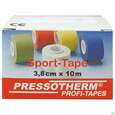 Sie sehen eine Packung Tape Pressotherm/sport-tape 3,8cmx 10m Reissfest Hautvertraegl Gruen 1st, Produktbild: 01 Tape Pressotherm/sport-tape 3,8cmx 10m Reissfest Hautvertraegl Gruen 1st, A-Nr.: 4251147 - 01