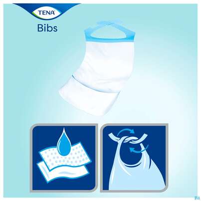 Sie sehen eine Packung Tena Bib Esslatz 720611 M/l 150st, Produktbild: 04 Tena Bib Esslatz 720611 M/l 150st, A-Nr.: 3405996 - 04