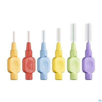 Sie sehen eine Packung Tepe Interdentalbuersten Extra Weich Gemischt 6st, Produktbild: 03 Tepe Interdentalbuersten Extra Weich Gemischt 6st, A-Nr.: 3995839 - 03