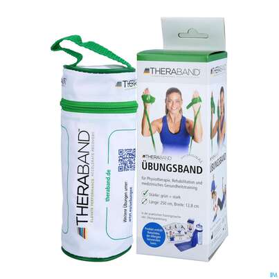 Sie sehen eine Packung Theraband 2,5m +anleitung +zippbox Gruen -schwer 1st, Produktbild: 02 Theraband 2,5m +anleitung +zippbox Gruen -schwer 1st, A-Nr.: 3157191 - 02