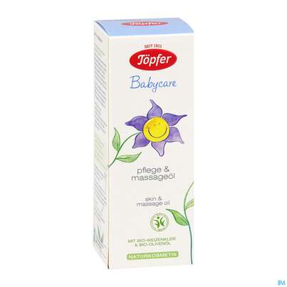 Sie sehen eine Packung Toepfer Babycare Pflege-oel Vegan 100ml, Produktbild: 03 Toepfer Babycare Pflege-oel Vegan 100ml, A-Nr.: 3973708 - 03