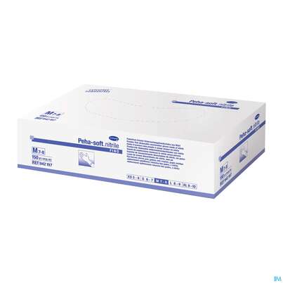 Sie sehen eine Packung Untersuchungshandschuhe Peha/soft/puderfrei Nitrile Unsteril Fino Xl 150st, Produktbild: 01 Untersuchungshandschuhe Peha/soft/puderfrei Nitrile Unsteril Fino Xl 150st, A-Nr.: 3836555 - 01