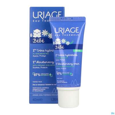 Sie sehen eine Packung Uriage Baby Hydratisierende Creme 40ml, Produktbild: 04 Uriage Baby Hydratisierende Creme 40ml, A-Nr.: 5617550 - 04