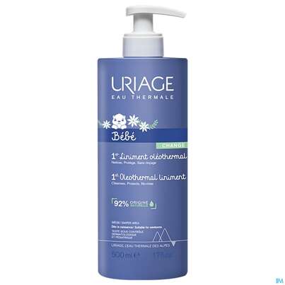 Sie sehen eine Packung Uriage Baby Oleo-thermales Liniment 500ml, Produktbild: 03 Uriage Baby Oleo-thermales Liniment 500ml, A-Nr.: 5617633 - 03