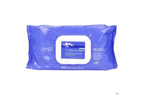 Sie sehen eine Packung Uriage Baby Reinigungstuecher 70st, Produktbild: 01 Uriage Baby Reinigungstuecher 70st, A-Nr.: 5617751 - 01