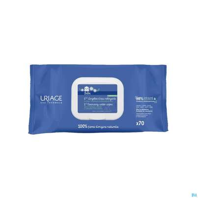 Sie sehen eine Packung Uriage Baby Reinigungstuecher 70st, Produktbild: 03 Uriage Baby Reinigungstuecher 70st, A-Nr.: 5617751 - 03