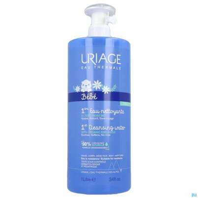 Sie sehen eine Packung Uriage Baby Reinigungswasser 1l, Produktbild: 01 Uriage Baby Reinigungswasser 1l, A-Nr.: 5617679 - 01