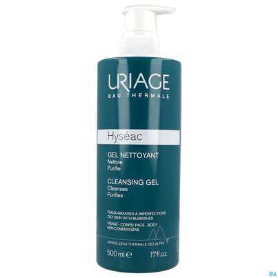 Uriage Hyseac Reinigendes Gel Seifenfrei 500ml, A-Nr.: 5618590 - 01