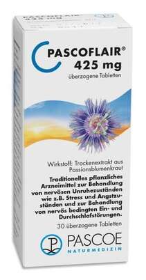 Sie sehen eine Packung PASCOFLAIR® 425 mg, Produktbild: 01 PASCOFLAIR® 425 mg, A-Nr.: 3518855 - 01