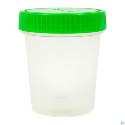 Sie sehen eine Packung Urinbecher +schnappdeckel Ju 01 1st, Produktbild: 01 Urinbecher +schnappdeckel Ju 01 1st, A-Nr.: 5844412 - 01