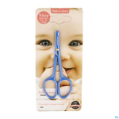 Sie sehen eine Packung Vitry Baby-nagelschere Aus Rostfreiem Edelstahl_weiss 1pc, Produktbild: 02 Vitry Baby-nagelschere Aus Rostfreiem Edelstahl_weiss 1pc, A-Nr.: 4627718 - 02